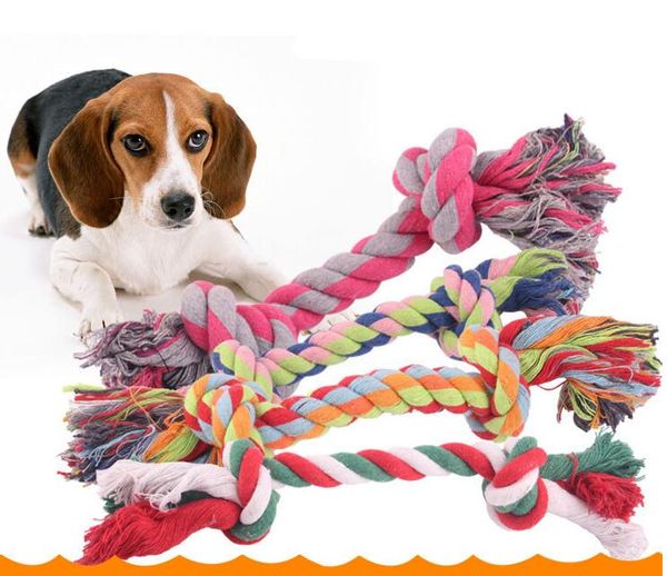 Corde à mâcher pour chien, fournitures pour animaux de compagnie, coton tressé Durable, jouets amusants, à mâcher, outil de nettoyage des dents, jouet pour la maison