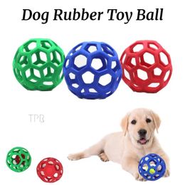 Juguete masticable para perros, pelota de rompecabezas de goma Natural, pelota de seguridad geométrica para perros, dispensador de golosinas, pelota para perros, suministros para entrenamiento de mascotas