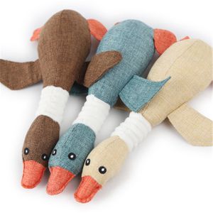 Dog Chew Toys Pet Wild Goose Stuffed Plush Puppy Squeaky Dog Toy for Small and Medium Dogs k0580