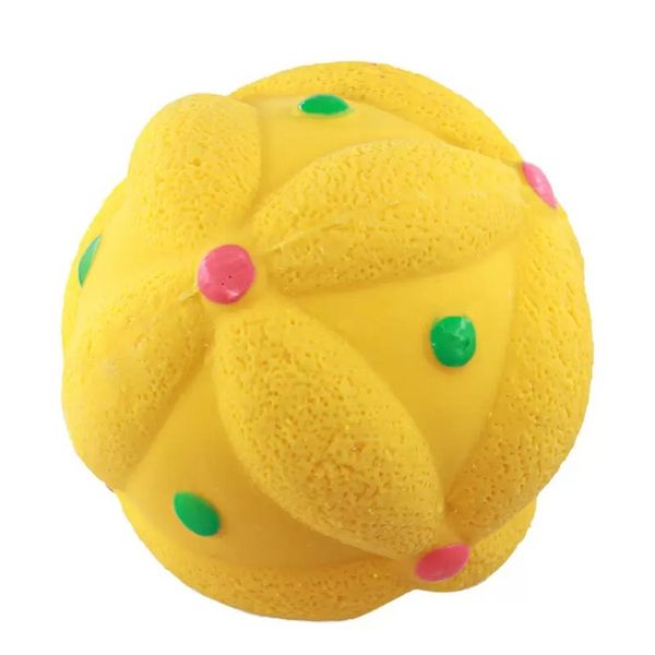 Chien mâcher des jouets pour animaux de compagnie fournit la boule de latex Sound Small Medium Dog Hortensia Molaire résistant à la bouchée Anti-démolition