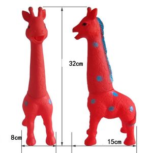 Chien mâche jouet grinçant hurlant Trick girafe jouets pour chien libération pression Vent jouets grandes tailles chien chat jouet pour le plaisir
