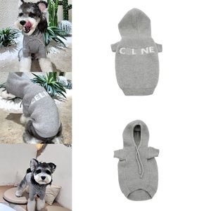 Vêtements pour chiens automne et hiver manteau à capuche tricoté pour animaux de compagnie tissu doux et confortable vêtements pour animaux de compagnie mode lettre Style vêtements pour animaux de compagnie