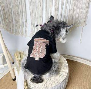 Ropa para perros letras de verano impresión camiseta mascota ropa de diseño para perros para ropa de moda pequeña