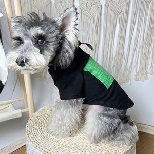 Vêtements pour chiens d'été à manches courtes motif simple concepteur vêtements pour animaux de compagnie marque modèle classique chien chat vêtements légers pour animaux de compagnie