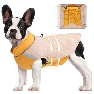 Abrigos para perros para clima frío: acogedora chaqueta de invierno a prueba de viento para perros, abrigo cálido acolchado grueso, chaleco reflectante, ropa para cachorros, perros pequeños, medianos y grandes