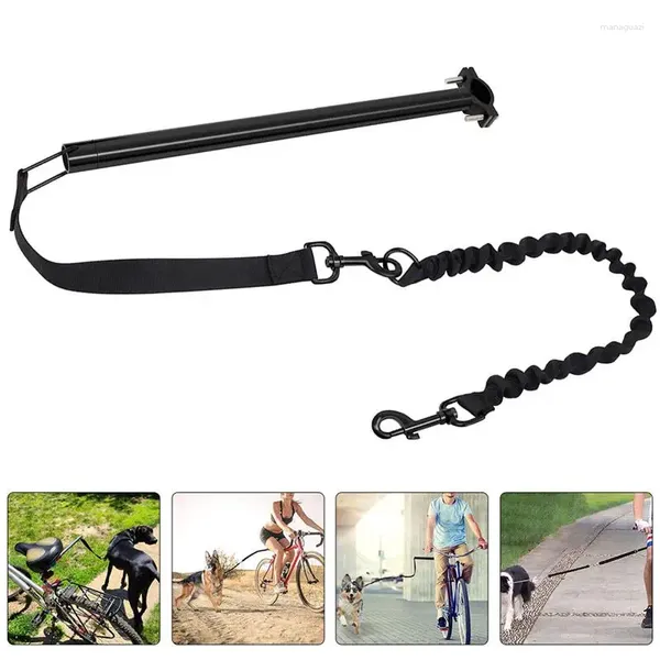 Collares para perros 1 juego de correa para montar en bicicleta Bicicleta retráctil resistente al desgaste para caminar Accesorio de suministro