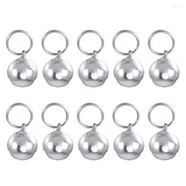 Colliers pour chiens 10 pièces pour animaux de compagnie petites cloches chiot collier chaton Jingle bricolage artisanat accessoires or porte-clés