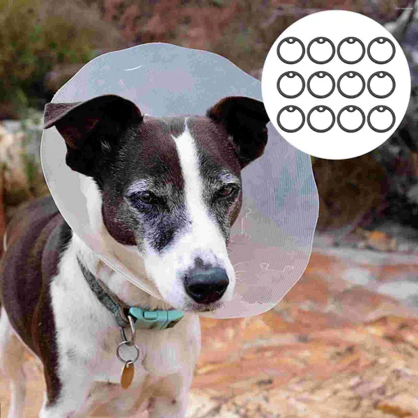 Collares para perros 12 piezas Etiqueta Cadena Hombre Gargantilla Collar Hombres Etiquetas de goma Etiqueta de perro personalizada