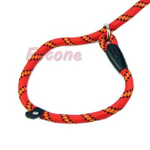 Colliers pour chiens 135 cm Laisse pour animaux de compagnie Harnais Corde Whisperer Slip Training Correction Lead Collar Style Réglable Traction Nylon Strap