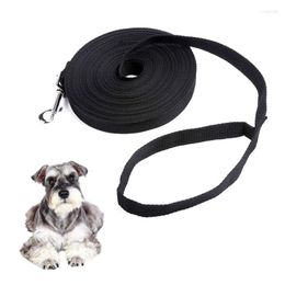 Colliers de chien 15M laisse en nylon pour le suivi de la formation longue ligne avec boucle chiot moyen grand chiens corde de Traction pour animaux de compagnie 5M 10M