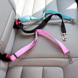 Colliers de chien 1pc ceinture de sécurité réglable rétractable pour animaux de compagnie pour voitures harnais chiens et chat sécurisé voyage confortable votre ami à fourrure