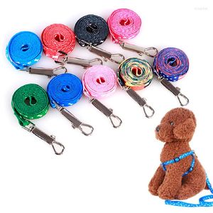 Colliers pour chiens 1 pièces impression à la mode en Nylon laisses de dressage pour animaux de compagnie fournitures Harnes de marche collier Leader corde pour chiens en peluche chat