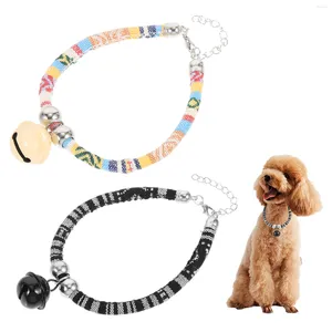 Colliers pour chiens 2 pièces collier pour chat colliers ethniques décoratifs nationalité Nylon Adorable