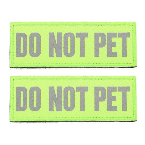 Collares para perros 2 PCS Servicio de cachorro Portador de mochila para perros pequeños Parche reflectante Parches de nylon Adhesivo