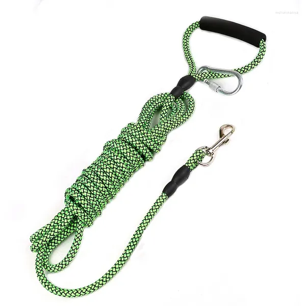 Collares para perros Correa para mascotas de 2M/3M/5M/10M de largo con mango de espuma, línea de cuerda redonda de entrenamiento para exteriores y perros pequeños, medianos y grandes