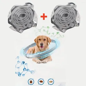 Collares para perros 2pcs pulga y mascota 8 meses de protección collar ajustable para grandes cachorros gatos accesorios de accesorios