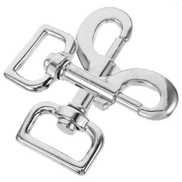 Halsbanden 2 stuks Draaibare karabijnhaken Metalen riemsluiting Huisdierketting Connectorgesp voor koppeling