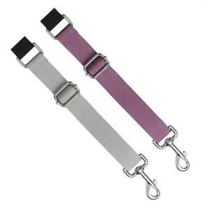 Colliers de chien 2pcs Aide à la coupe Laisse pour animaux de compagnie Cadeau Accessoires de bras de toilettage Extension de collier Gris Violet Sangle d'extension de boucle réglable