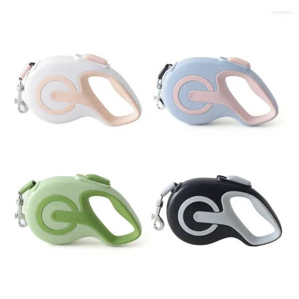 Collares para perros Correa retráctil de 3/5M con tira reflectante gatito cuerda de tracción retráctil automática para caminar para gato