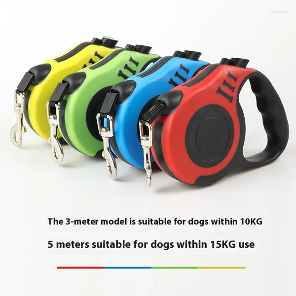 Coloque de perros 3M 5M Tracción de la cuerda con extensión automática y plomo de nylon duradero para pasos para caminar al aire libre gatos adecuados para mascotas