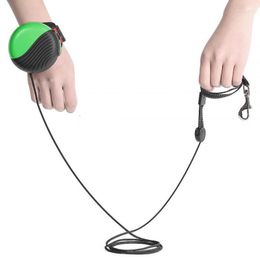 Colliers de chien 3M, vêtement de poignet, serrure de laisse, bracelet de montre extensible, bande réfléchissante rotative, corde supérieure, Traction extérieure pour chat, laisse pour animaux de compagnie