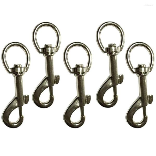 Colliers de chien 5pcs boucle polyvalente en plein air clip pour animaux de compagnie camping ressort déclencheur accessoires mousqueton maison porte-clés mousqueton fermoir pivotant