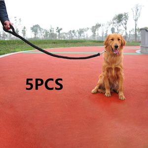 Collares para perros, 5 uds., correa de arnés de nailon para perros medianos y grandes, correas para entrenamiento de mascotas, correr, caminar, seguridad, correas para escalar montañas, suministro de cuerdas