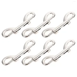 Hondenkragen 6 PCS Leibele haak Dubbel uiteinde Snap Clips Pet Accessoire Buckle Roest niet bevestigende haken zinklegering