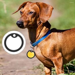 Colliers de chien 6 pcs Silent Coucle The Ring Tag Tag Hoops Silice Gel Id Cover