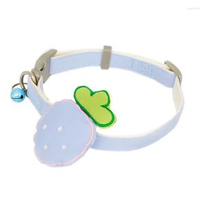 Hondenkragen verstelbare kat kraag met bel -ontsnapping katten ketting puppy Pet Strawberry Accessories