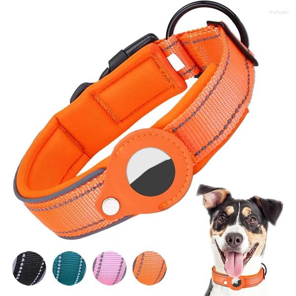 Collares de perros collar reflectante ajustable Producto de GPS de mascota de cachorro de servicio pesado para perros pequeños medianos grandes grandes