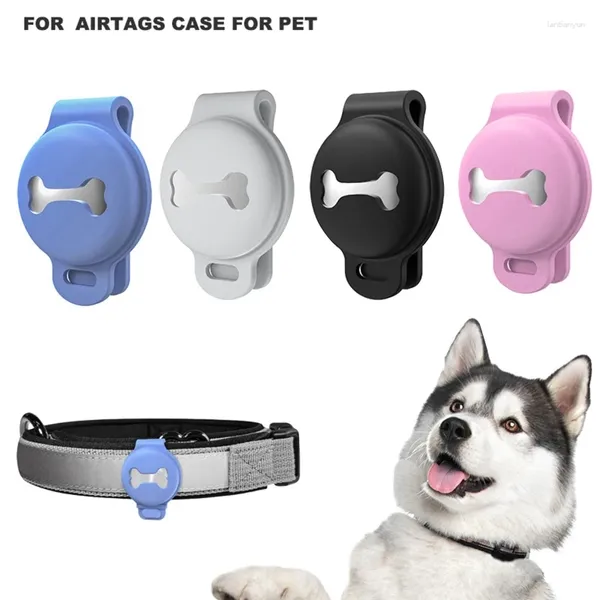 Colliers de chien Collier de collier de collier d'air Cas de protection pour couverture de silicone GPS