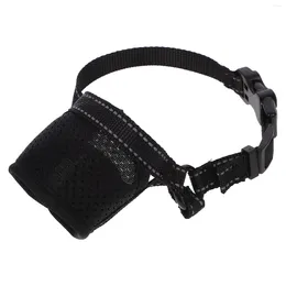 Colliers de chien Mullez anti-barre le masque de masque fournit des fournitures de bouche polyester