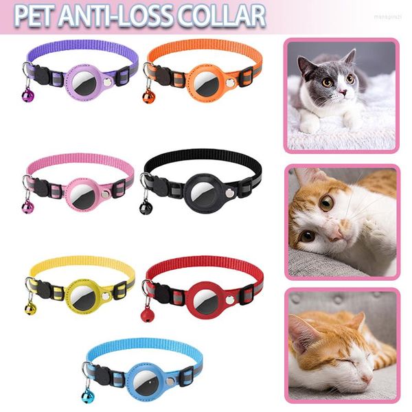 Colliers pour chiens Anti-perdu Chat Étui Réfléchissant Portable Chaton Collier Cas Animaux GPS Suivi Accessoires Fournitures