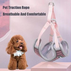 Colliers pour chiens, corde Anti-Traction pour petits chiens et chats, sangle de poitrine, Type gilet, produits d'extérieur pour animaux de compagnie, Traction