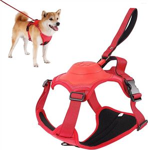 Colliers de chien Harnais ATUBAN et ensemble de laisse rétractable pour grands chiens sans traction gilet doux réglable pour animaux de compagnie facile à marcher