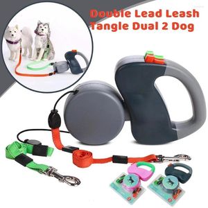 Hondenkragen Automatisch Intrekbare reflecterende Traction Traction Rope One Plus Two Dogs Chain Leash Pet Levers Puppy