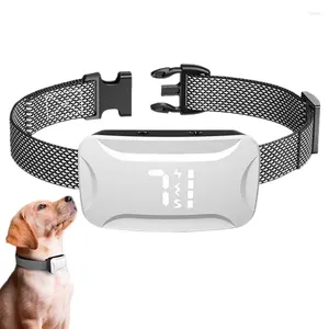 Colliers de chien Colliers d'écorce anti-barrage avec bip et vibration Sensibilité réglable IP67 IP67 Smart rechargeable imperméable