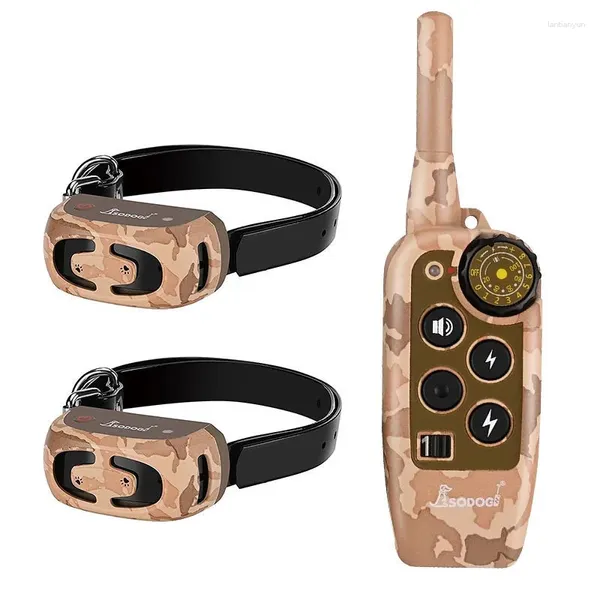 Collares para perros con tapón de corteza, Collar eléctrico de entrenamiento con Control remoto, Golden Retriever grande y pequeño/Border Collie