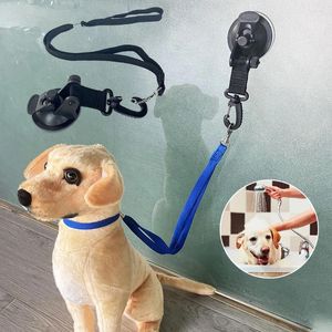 Hondenkragen Baden Koppeling Verstelbare Puppy Tub Restraint Leibende Pet Bath Accessoires met gesp en zuigbeker voor Cat Shower