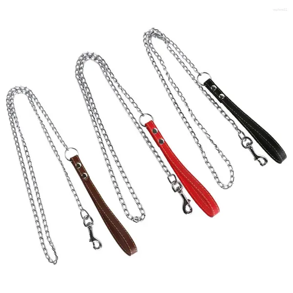 Collares para perros, collar para morder, Control largo y fuerte para correa de remolque pequeña, mediana y grande, cadena de plomo, suministros para mascotas, cuerda de tracción