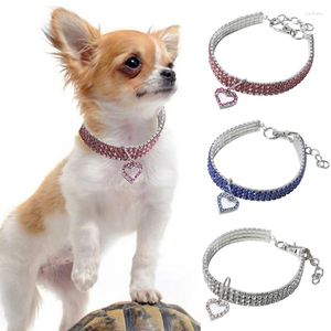 Halsbanden Bling Kristal Halsband Diamant Puppy Huisdier Glanzend Vol Strass Ketting Voor Kleine Honden Benodigdheden