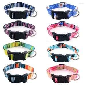 Collares para perros Bohemio Pet Impreso Ajustable Cachorro Gato Collar Banda para el cuello extraíble para accesorios pequeños medianos grandes