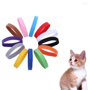 Halsbanden Geboren Huisdier Identificatiering Gekleurde halsband voor kittens Puppy's Moedervlek Markering Touwbordtape