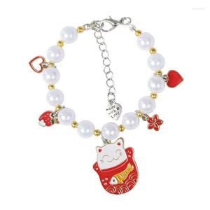 Colliers pour chiens, pendentif en perles, collier de princesse, ornement doux, chat, chiot, strass, petit