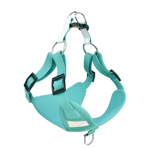 Hondenkragen Ademend Harness Rope Suede Fabric Lichtgewicht voor kleine en middelgrote honden