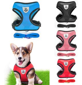 Colliers de chien Houstable Small Pet Harness and Lash Set Puppy Cat Vest Huisse Collar pour Chihuahua Pug Bulldog Kitten Arnes Perr2560647