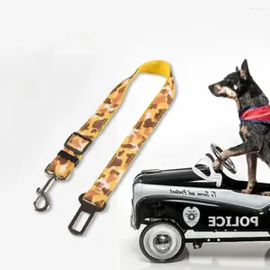 Hondenkragen camouflage denim huisdier auto veiligheid veiligheidsgordel beperking lood leiding riem verstelbare puppy touw accessoires