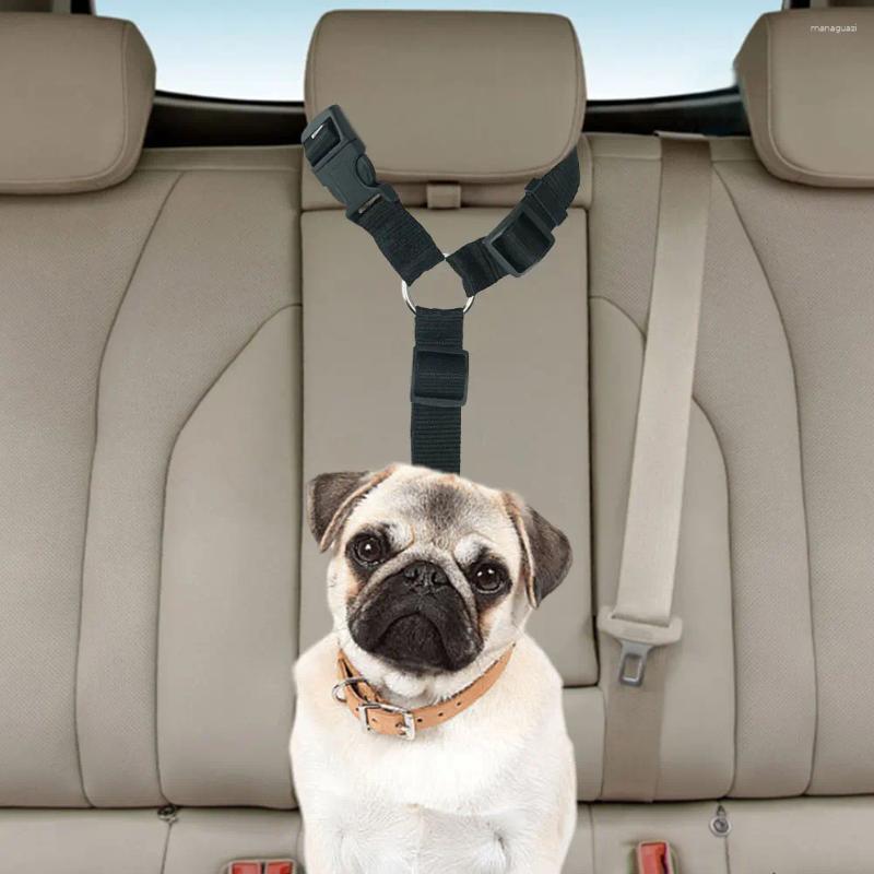 Dog Collars Car Seatbelt Adjustable Safety Belt With Clip Vehicle Leash Universal Outdoor Strap For Dogs