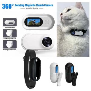 Collares de perros Cámara de cuello de gato para cámaras de mascotas monitores con 170 lentes de gran angular mini portátil estable deportivo stod body video